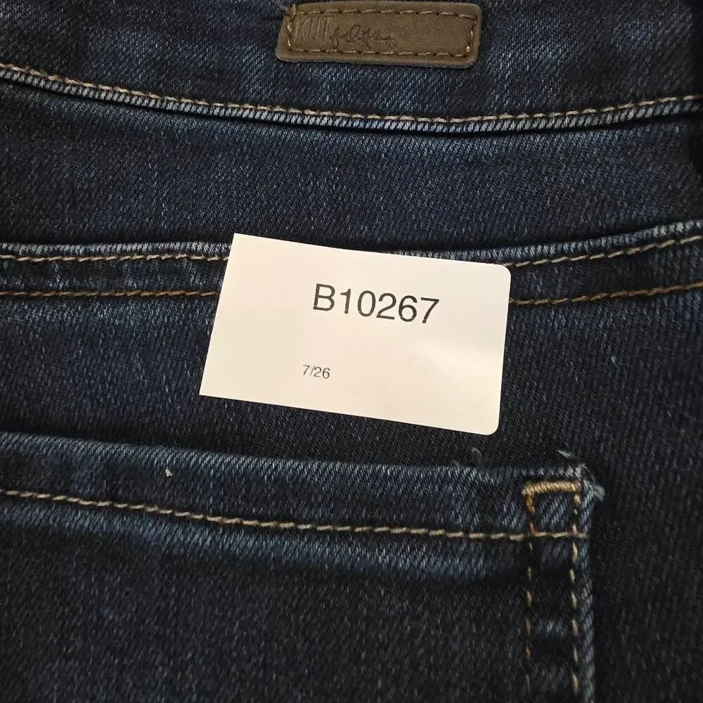 KUT From The Kloth Size 12 Dark Wash Stretch Straight Jeans